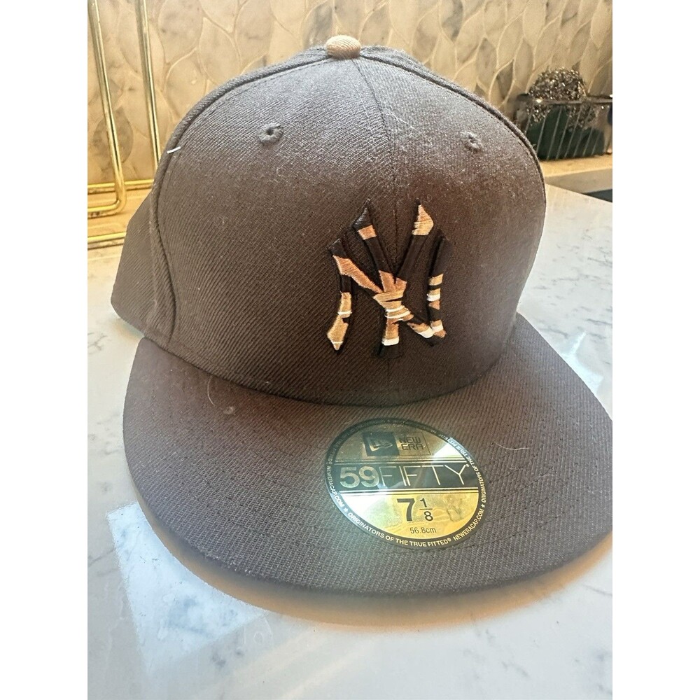 New Era 59FIFTY NY YANKEES 2000 WS Brown Tan 7 1/8 Camo NY